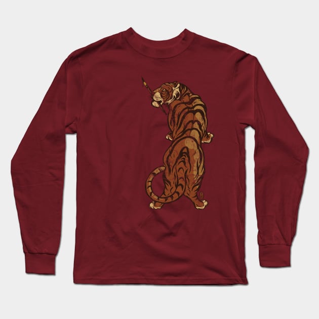 Tiger Ink Long Sleeve T-Shirt by Thomcat23